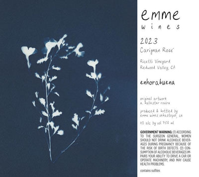 Emme Wines Carignan 'enhorabuena' Redwood Valley 2023