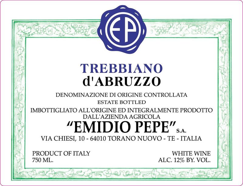 Emidio Pepe Trebbiano d&