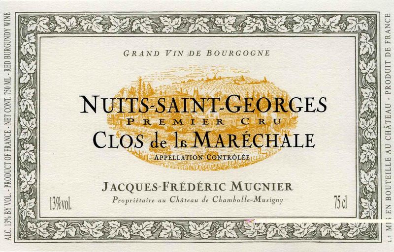 Domaine J-F Mugnier Nuits-Saint-Georges 1er Cru &