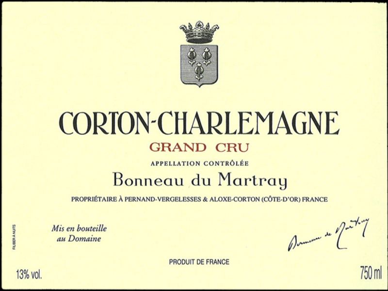 Domaine Bonneau du Martray Corton-Charlemagne Grand Cru 2018