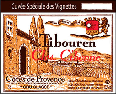 Clos Cibonne Cotes de Provence Tibouren Rose 'Cuvee Speciale des Vignettes' 2016