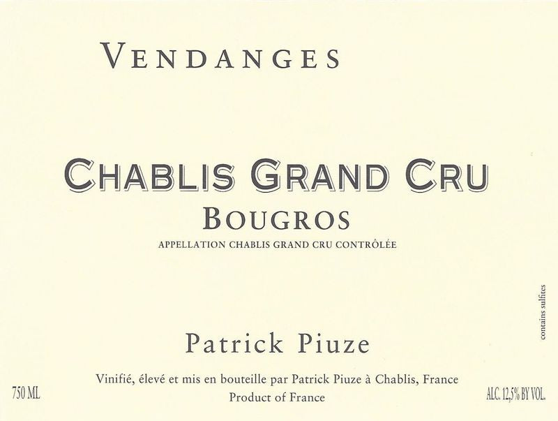 Patrick Piuze Chablis Grand Cru &