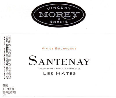 Vincent & Sophie Morey Santenay Rouge 'Les Hates' 2020