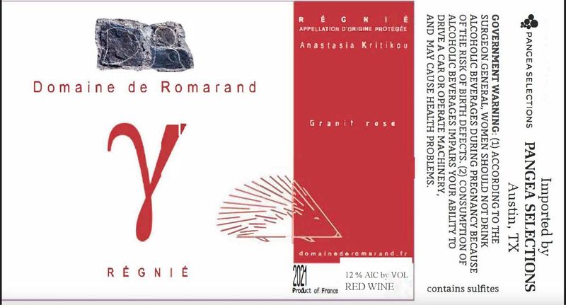 Domaine de Romarand Regnie &