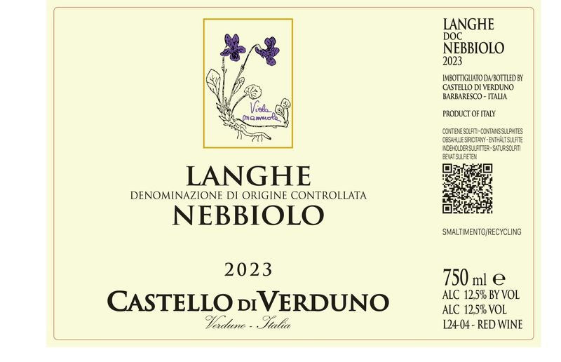 Castello di Verduno Langhe Nebbiolo 2023