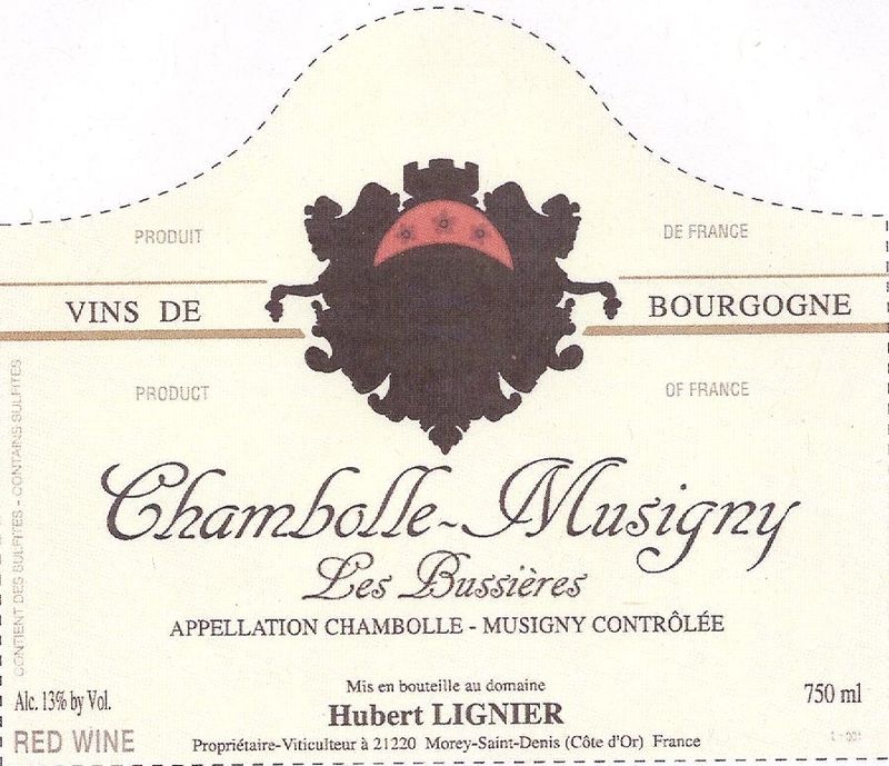Hubert Lignier Chambolle-Musigny &