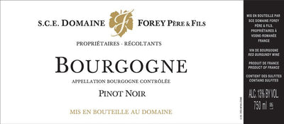 Domaine Forey Bourgogne Rouge 2022