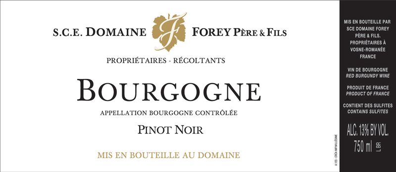 Domaine Forey Bourgogne Rouge 2022