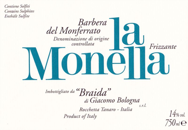 Braida Barbera del Monferrato Frizzante &