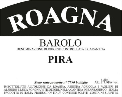 Roagna Barolo 'Pira' 2018