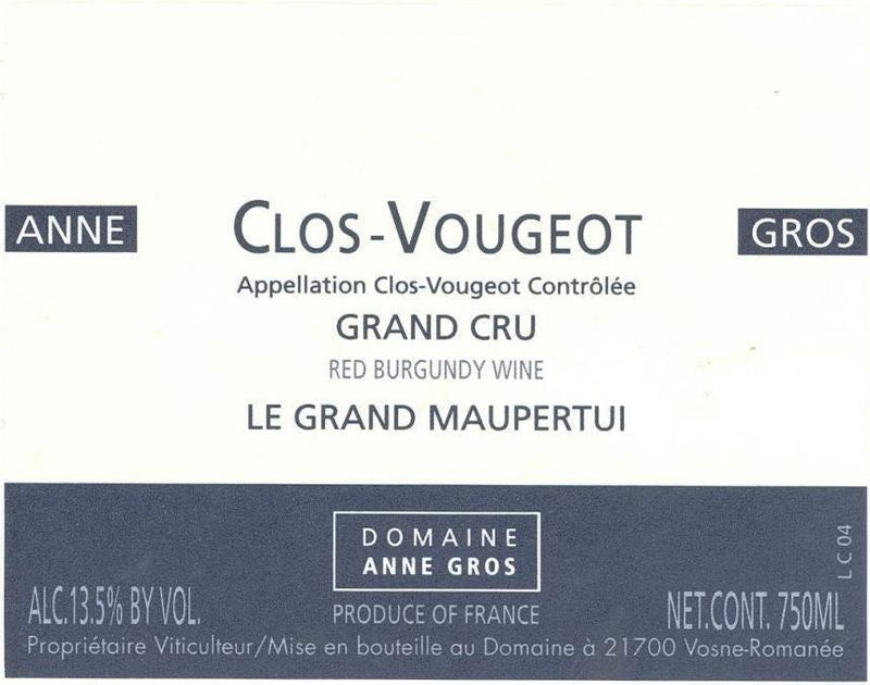 Domaine Anne Gros Clos de Vougeot Grand Cru &