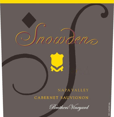 Snowden Cabernet Sauvignon 'Brothers' Napa Valley 2019