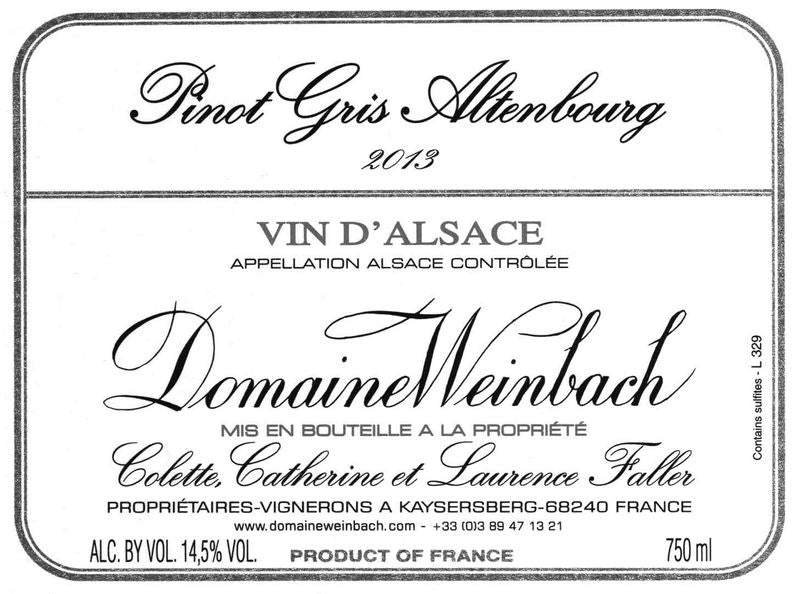 Domaine Weinbach Pinot Gris &