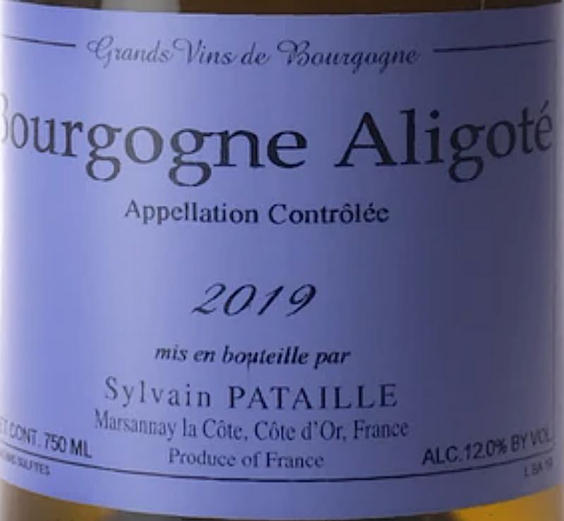 Sylvain Pataille Bourgogne Aligote 2022