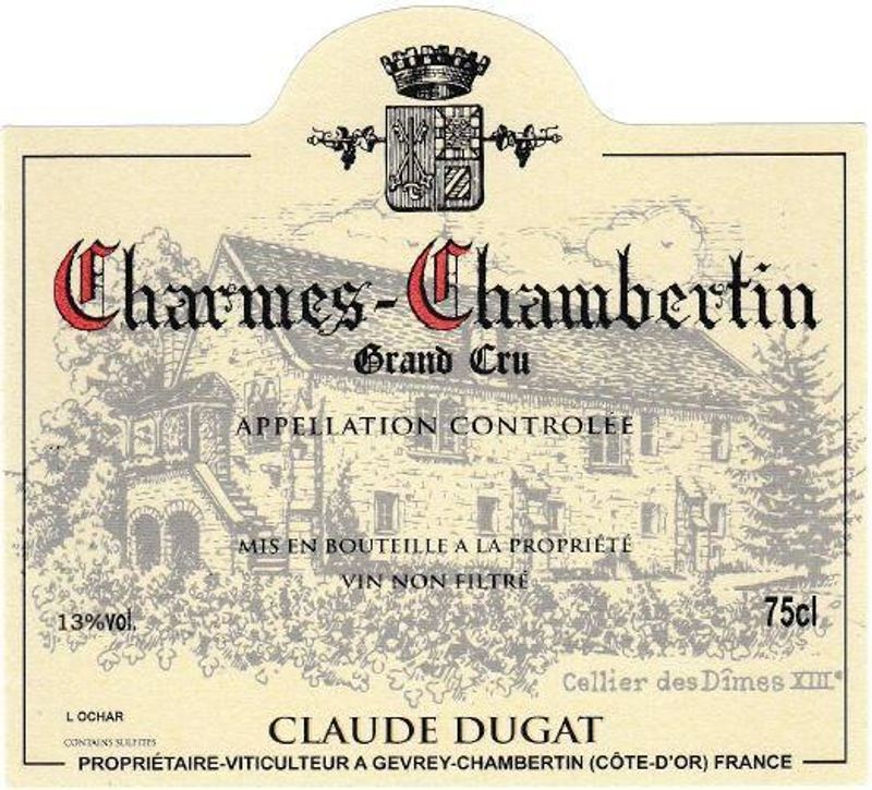 Claude Dugat Charmes-Chambertin Grand Cru 2022