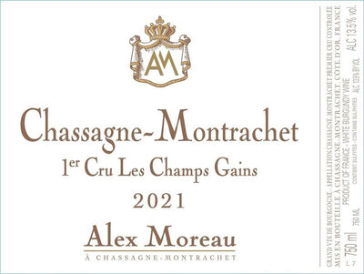 Alex Moreau Chassagne-Montrachet 1er Cru 'Champsgains' 2022