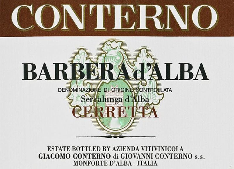 Giacomo Conterno Barbera d&