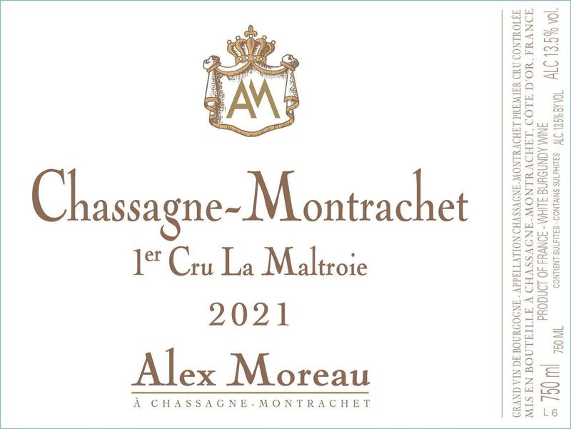 Alex Moreau Chassagne-Montrachet 1er &