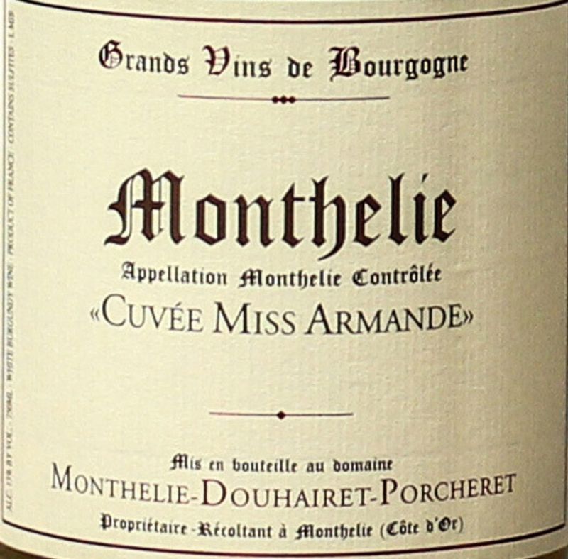 Douhairet Porcheret Monthelie Blanc &