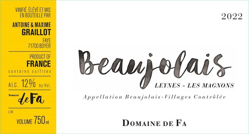 Domaine de Fa Beaujolais Blanc &