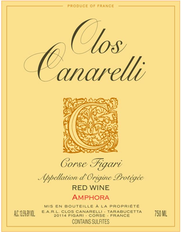 Clos Canarelli Corse Figari Rouge &