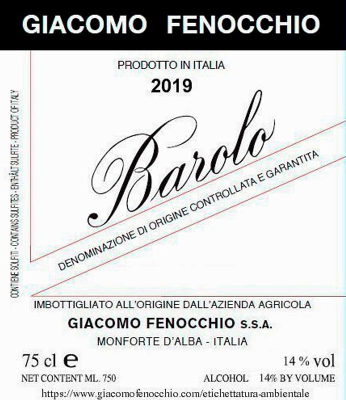 Giacomo Fenocchio Barolo 2019