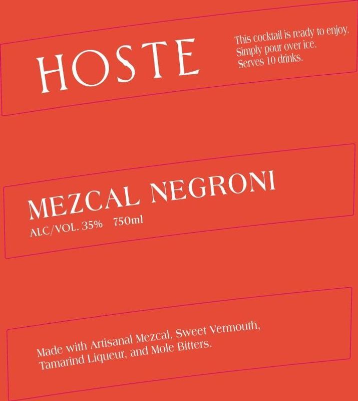 Hoste Mezcal Negroni