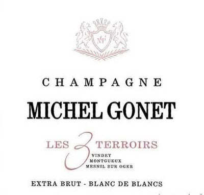 Michel Gonet 'Les 3 Terroirs' Blanc de Blancs Brut Champagne 2019