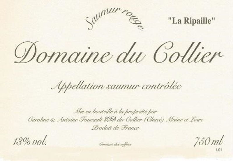 Domaine du Collier Saumur Rouge &