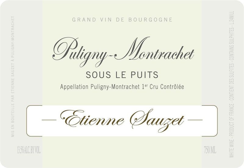 Etienne Sauzet Puligny Montrachet 1er Cru &
