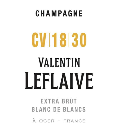 Valentin Leflaive 'CV|18|30' Blanc de Blancs Extra Brut NV