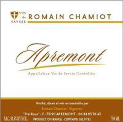 Romain Chamiot Savoie Blanc 'Apremont' 2023