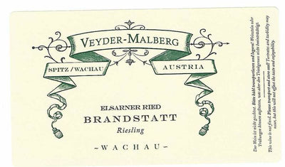 Veyder-Malberg Riesling 'Brandstatt' Wachau 2020