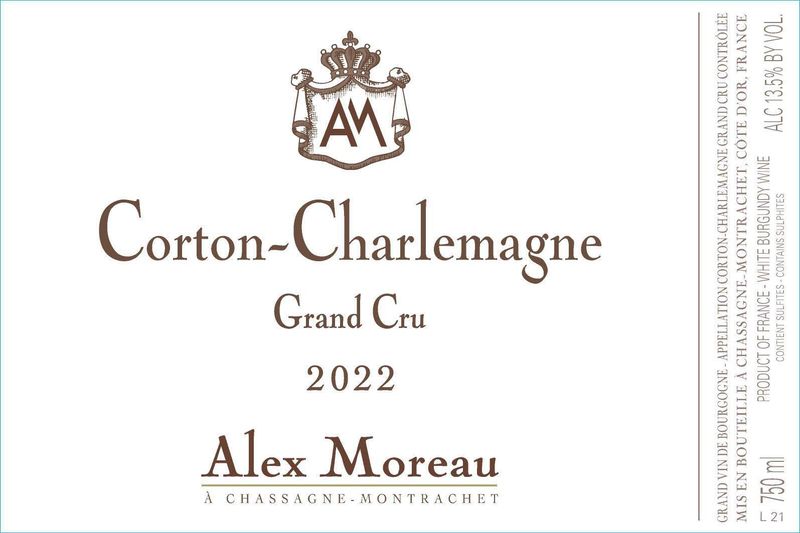 Alex Moreau Corton-Charlemagne Grand Cru 2022