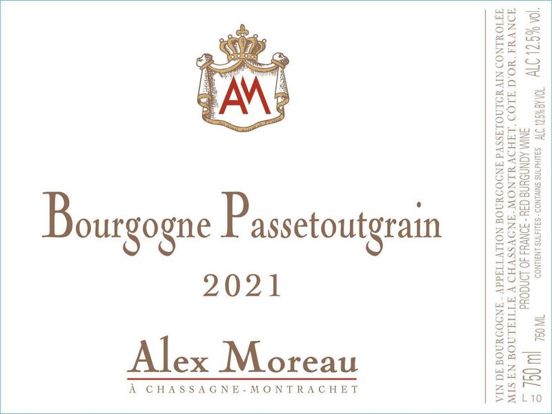 Alex Moreau Bourgogne Passetoutgrains 2022