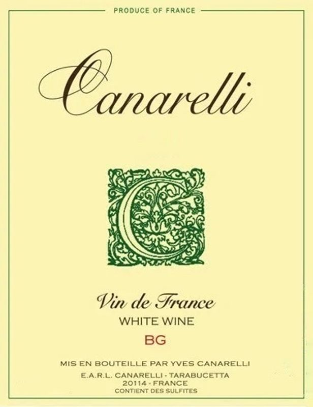 Clos Canarelli Vin de France &