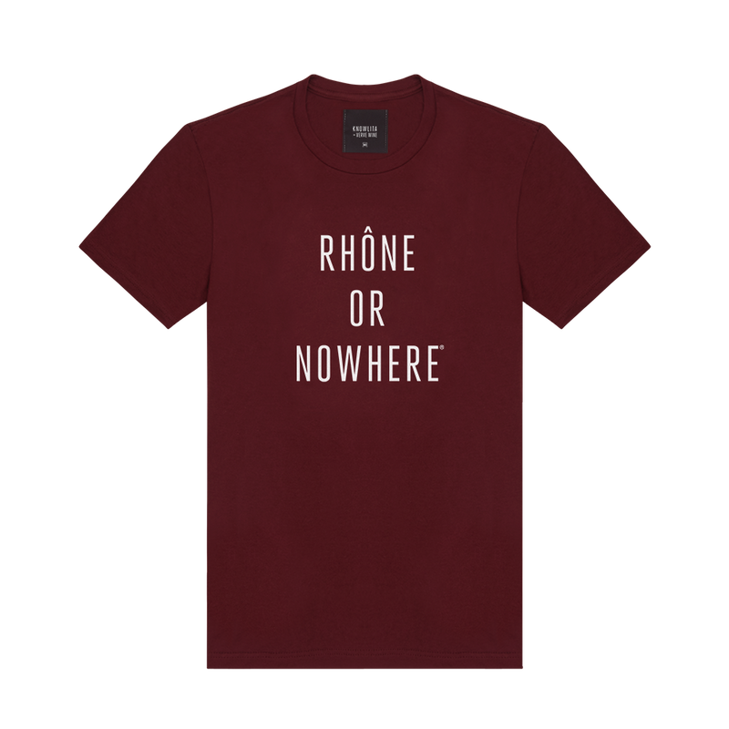 Knowlita x Verve Wine Rhone Tee — Maroon
