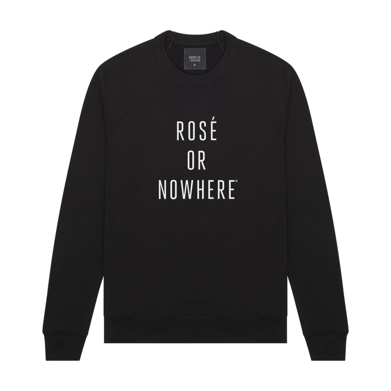 Knowlita x Verve Wine Rose Sweatshirt — Black