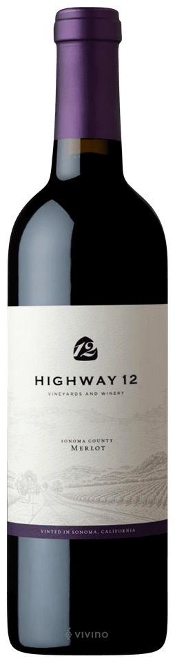 Highway 12 Vineyards Merlot Sonoma County 2019